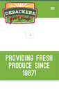 Mobile Screenshot of debackerefarms.ca